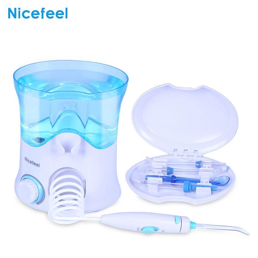 600ml Water Dental Flosser Oral DentJet Multifunctional Irrigator Dental Care Kit Teeth Cleaner Water Pick with 7 Nozzles