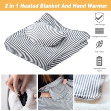 warm electric blanket USB Heated Throw Blanket Hand Warmer with Super Soft Velvet Fabric 115cm X 72cm d91203