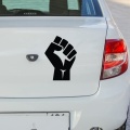 Tri Mishki HZX1146# raised fist power car sticker funny Vinyl Decals Motorcycle Accessories Stickers