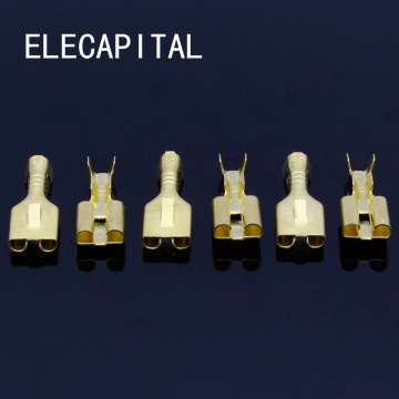 6.3mm Female Crimp terminal Connectors,Automotive Connector Spade Terminal