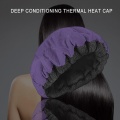 Deep Conditioning Heat Steam Cap Microwavable Micro-Hair Cap Hair Thermal Treatment Cap for Styling Tools Purple