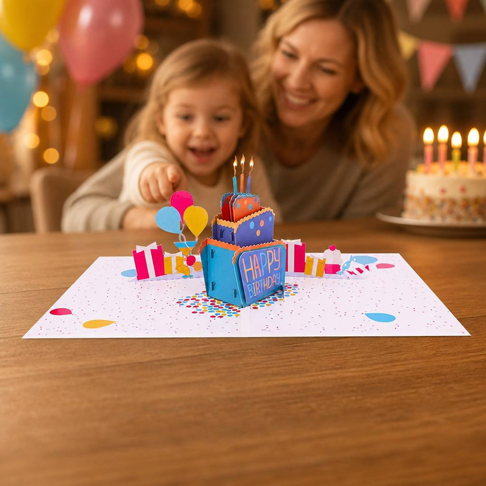 cake celebration greeting card