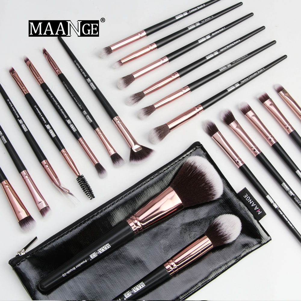 MAANGE Makeup Brushes Set Professional 6-30Pcs Cosmetic Powder Eye Shadow Foundation Blush Blending Make Up Brush Maquiagem Hot