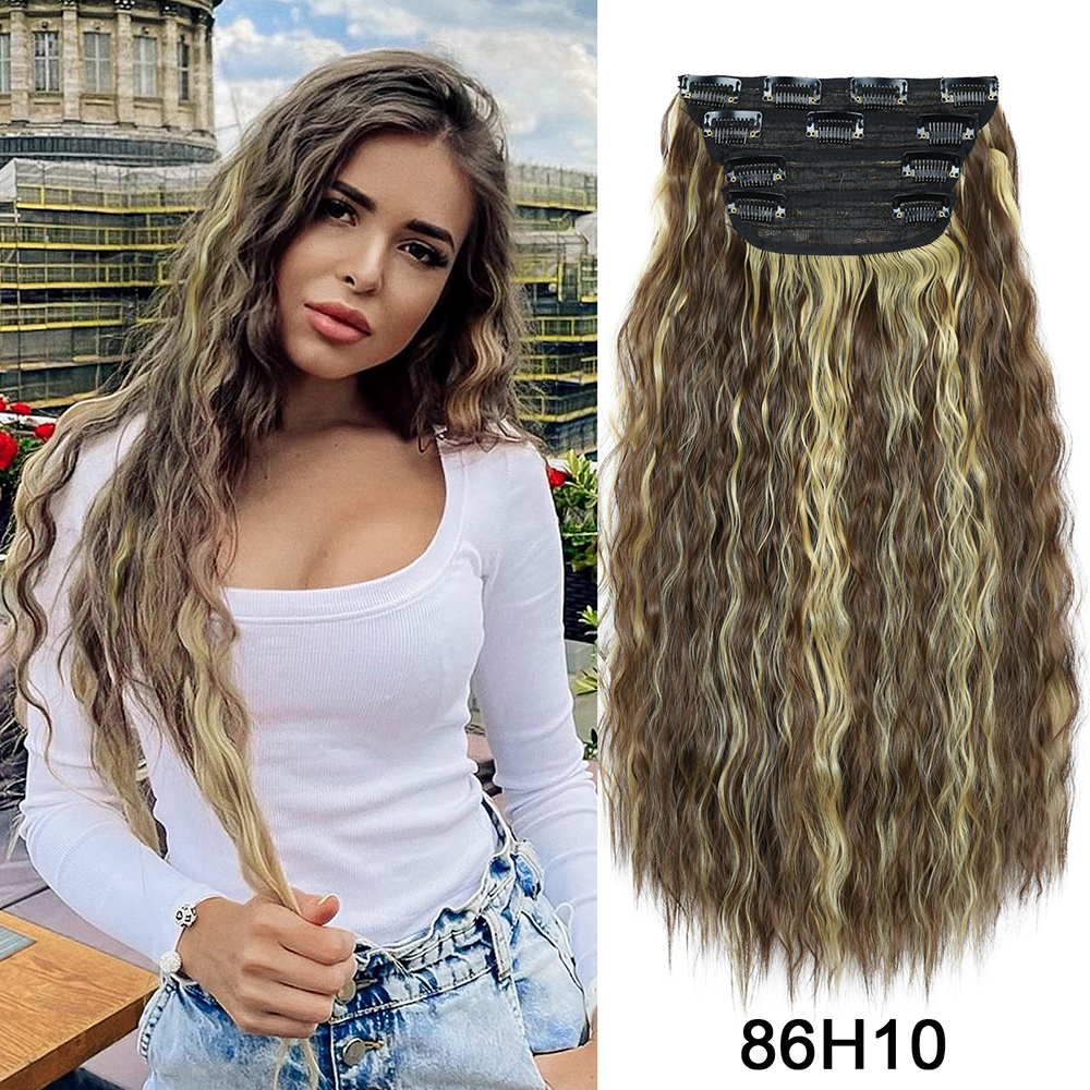 11 Clip In Hair Extension Corn Wave