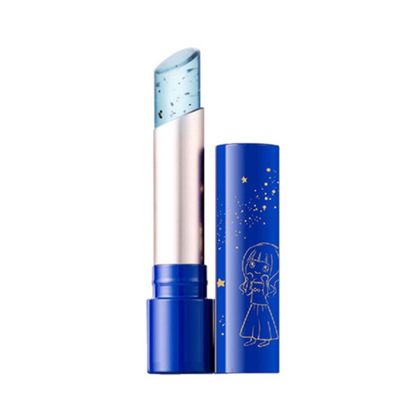 Temperature Changed Color Lip Balm Nourish Gold Foil Lip Gloss Moisturizer Blue Shiny Beauty Lip Makeup Remove Lip Crack TSLM1