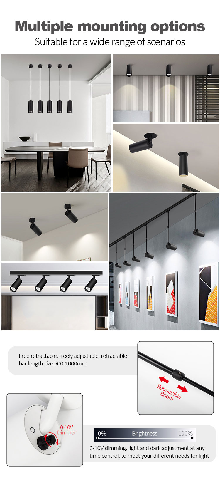 hanging track light