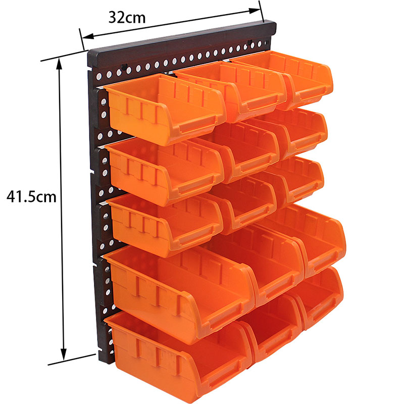 ABS Wall-Mounted Storage box Tool Parts Garage Unit Shelving Hardware screw Tool organize Box Components tool box