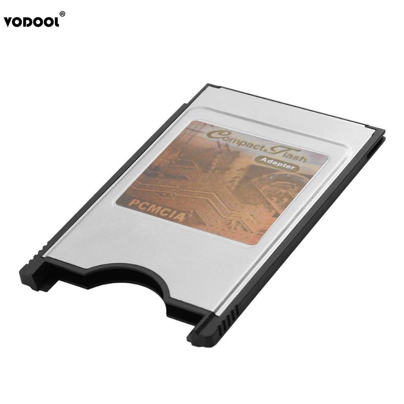 VODOOL High Speed CF Card Reader Adapter Silver Housing Internal PCMCIA Compact Flash 16Bit Card Reader Adapter for Laptop PC