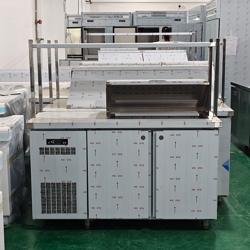 open display salad fridge