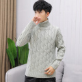 2020 New Men's Thick Turtleneck Sweater Pullovers Male Autumn Winter Solid Color High Neck Knitted Sweaters Knitwear M-3XL