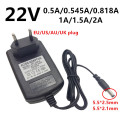 22V 22 Volt Universal Power Adapter Supply Adaptor AC 110V 220V to DC 22 V 0.5A 500ma 0.545A 545ma 0.818A 818ma 1A 1.5A 2A AC/DC