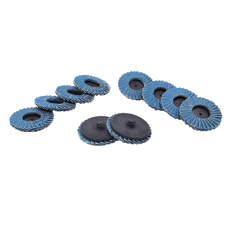 50Mm 2 inch Flap Disc Sanding Disk for Rolor Roll Lock Abrasive Tools Fits Polishing Metal Iron Rust Removal Grinding Wheel