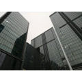 Aluminum Framed Double Layer Glass Curtain Wall for Heat Insulation Steel Structure Building System
