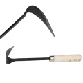 HOT Hand Plow Wooden Short Handle Hoe Korean Style Traditional Garden Digger Tool for Better Home Garden NDS