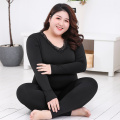 Long Sleeve Women Plus Size Thermal Long Johns Autumn Winter Women Long Johns Solid Lace Warm Women Thermal Underwear 3XL 4XL