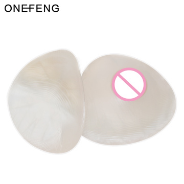 ONEFENG Realistic Transparent Silicone False Breasts Sexy Lady Comfortable Synthetic Chest Forms Overall Sale 400-1600g/pair