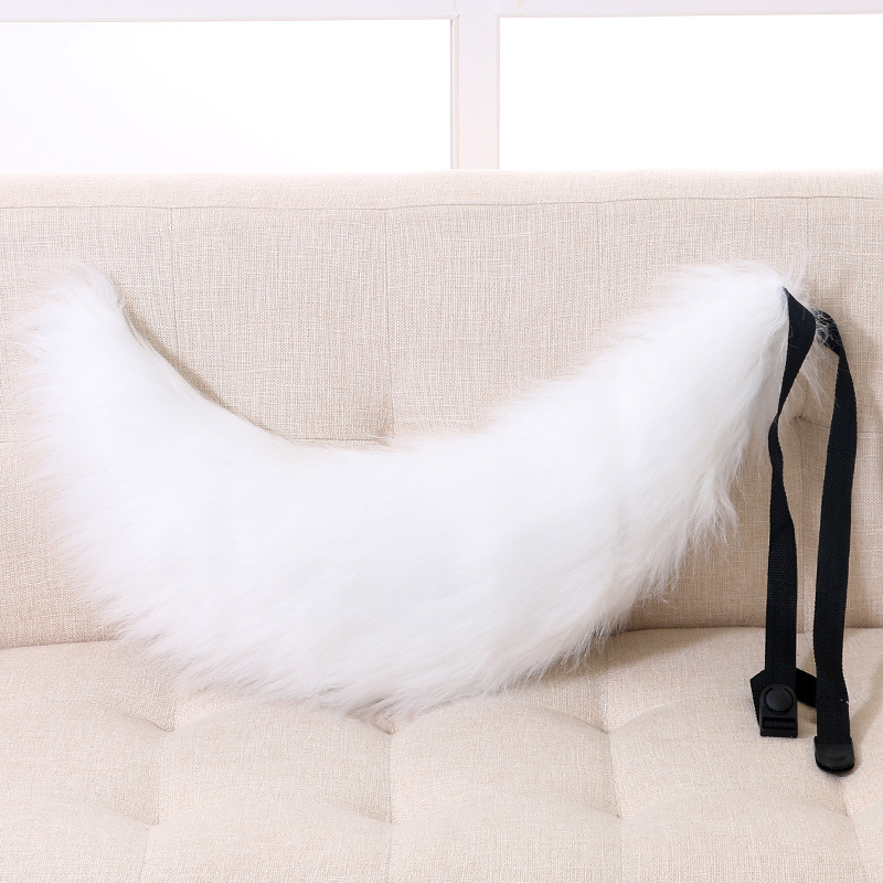 Wolf Fox Ears Tail Adjustable Belt Furry Animal Headband Cosplay Props Carnival Fancy Party Dress Halloween Costume Accessories