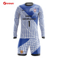 Quick dry Breathable 100% polyester fully printing black and white soccer wear football set jerseys uniform for man