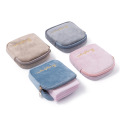 Diaper Sanitary Napkin Storage Bag Canvas Pad Makeup Bag Coin Purse Jewelry Organizer Credit Card Pouch Case Tampon Packaging