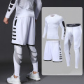 Dry Fit Men's Training Sportswear Set Gym Fitness Compression Sport Suit Jogging Tight Sports Wear Clothes 4XL5XL Oversized Male