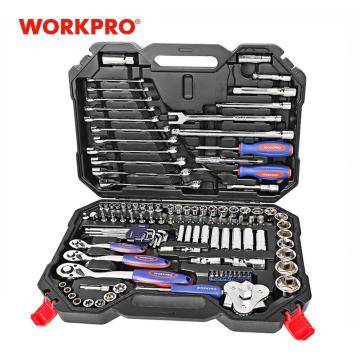 WORKPRO 123PC Car Repair Tool Set Mechanic Tool Kits Screwdrivers Ratchet Spanner Wrenches Sockets