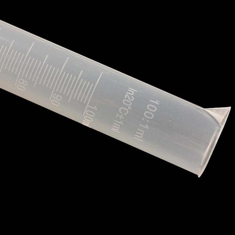 100ml Translucent Plastic Measuring Cylinder Straight-type Chemistry Laboratory Test Graduated Cylinder School Probeta Graduada