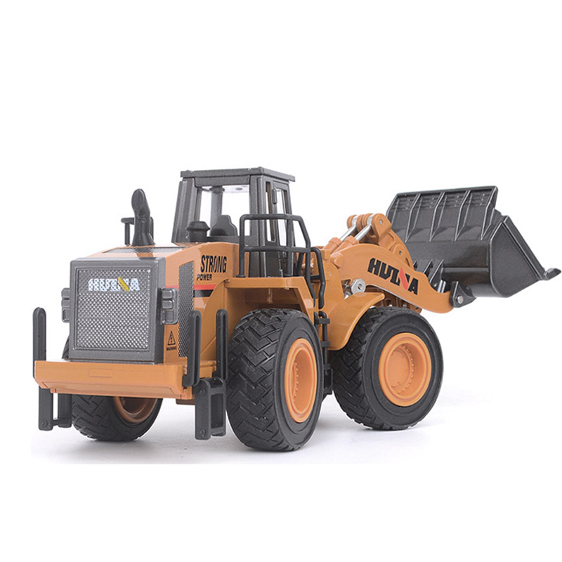 HUINA 1:40 Dump Truck Excavator Wheel Loader Diecast Metal Model Construction Vehicle Toys for Boys Birthday Gift Car Collection