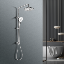 Round Style Chrome Finish Shower Set