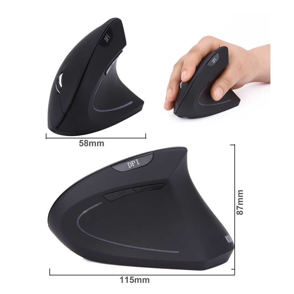 MODAO Ergonomic BLUETOOTH Vertical Mouse with 3 Adjustable DPI Pc Desktop Office Entertainment Laptop Accessories