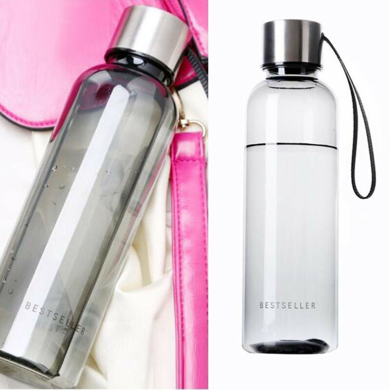 Hot Selling 500mL BPA Free Cycling Outdoor Water Bottle Unbreakable Leak-proof Drink Cup Lanyard Hand Soda Bottle