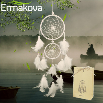 ERMAKOVA Dream Catcher Decor Handmade Dreamcatcher India Style for Kids' Bed Room Hanging Ornaments Home Wall Car Decor