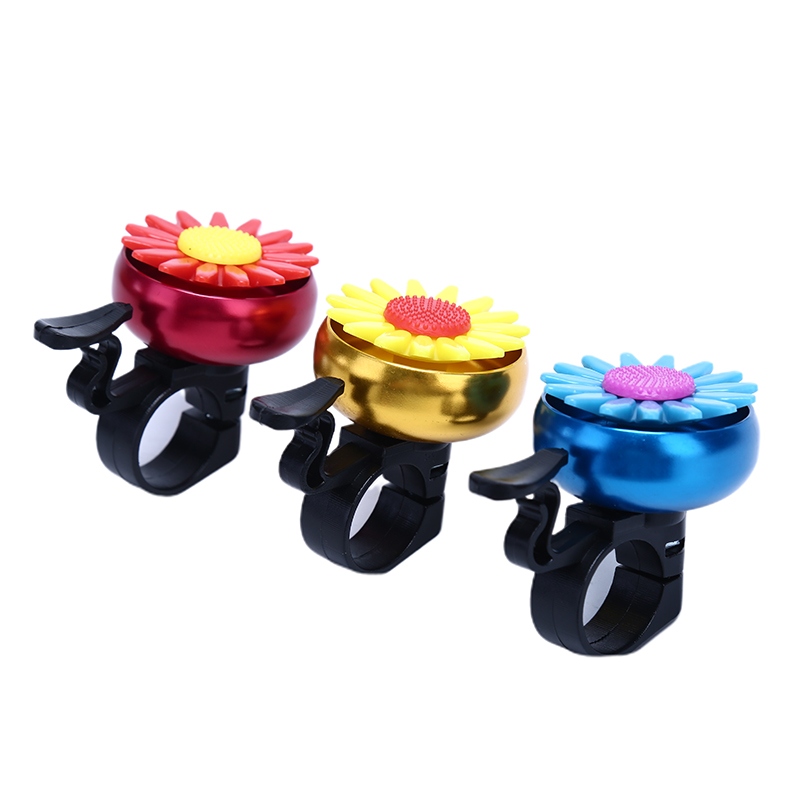 Kids Funny Bicycle Bell Horns Bike Daisy Flower Children Girls Cycling Ring Alarm for Handlebars Multi-color