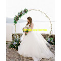 Metal Wedding Arch Round Frame Iron Circle Background Backdrop Support Balloons Stand Gate Outdoor DIY Decoration