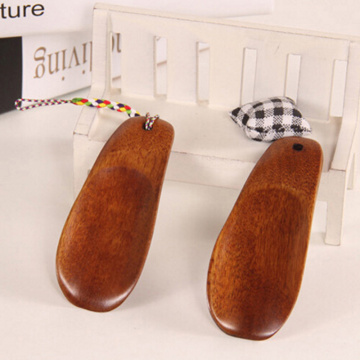 1pc Natural Wood Shoe Horn Portable Craft Long Handle Shoe Lifter Shoes Accessories Professional Solid Wood Shoehorn Home Tools