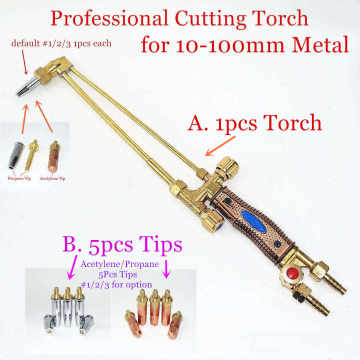 Professional Gas Cutting Torch 10-100mm Cutting Gun Oxygen Propane Acetylene Liquified Nature Gas G01-30 Metal Cutter