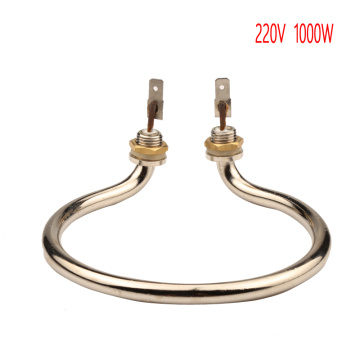 1000W 220V Head Heating Coil Element Brass Pipe with Bend Electroplate Hexagonal Head Screw Heating Tube for Water Machine