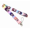 New Arrival 1 Piece High Quality Cartoon Mobile Phone Strap Key Chains Lanyard Anime Demon Slayer ID Card Badge Holder Strap