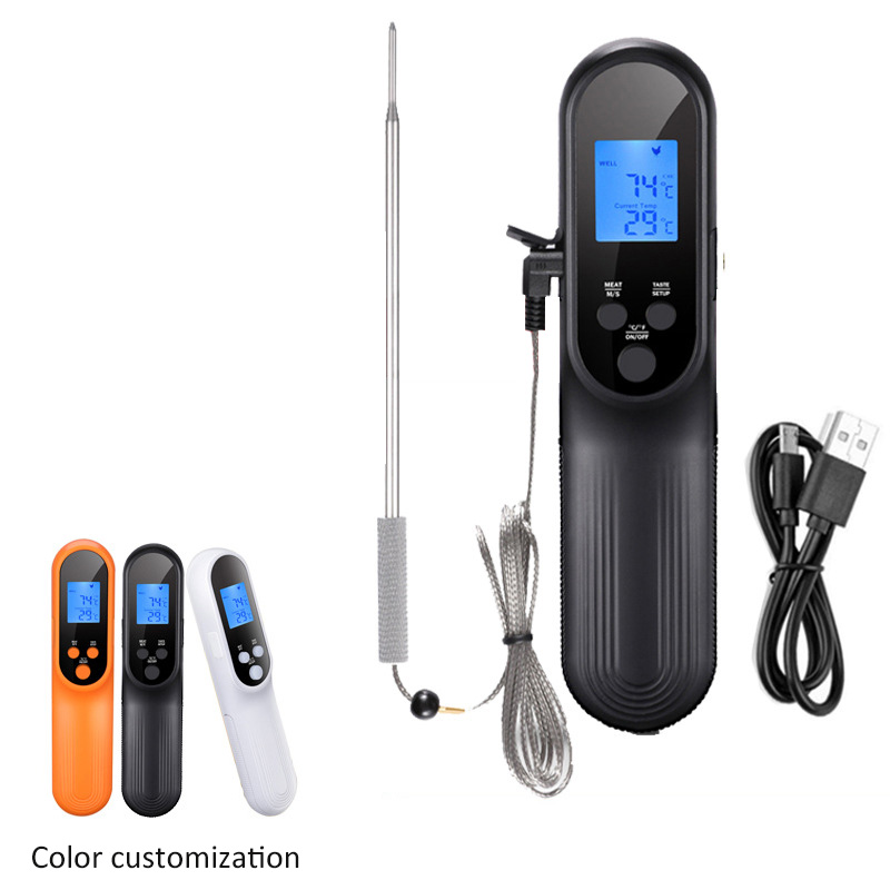 Digital Instant Read Cooking Thermometer Smart Food Temperature Gauge Meat Thermometer with Probe