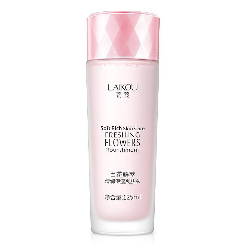 LAIKOU Cherry Blossoms Essence Toner Shrinks Pore Anti-Aging Whitening Oil Control Moisturizing Facial Acne Treatment Skin 125ml