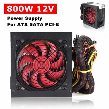 800W Multi-channel PC Power Supply 12cm Fan Computer Power Supply for Intel AMD PC 12V ATX SLI PCI-E Gaming