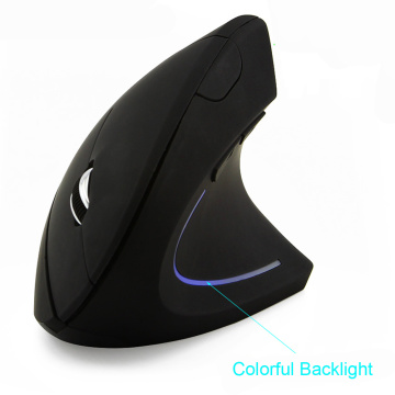 Wireless Mouse Ergonomic Optical 2.4G 800/1200/1600DPI Colorful Light Wrist Healing Vertical Mice with Mouse Pad Kit for PC