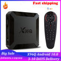 Hot X96Q Android 10.0 Smart TV BOX 2GB 16GB Allwinner H313 Quad Core 4K VS X96 Mini Set top fast X96 Q tv box fast shipping 2021