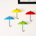 3Pcs Colorful Umbrella Wall Hook Key Hair Pin Holder Organizer Decorative New Umbrella Wall Hooks -Drop