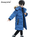 Winter Jacket Kids Boys Fur Hooded Snowsuit Parkas For Teenagers Boys Thick Warm Long Coat For Boys Jacket Children Clothes