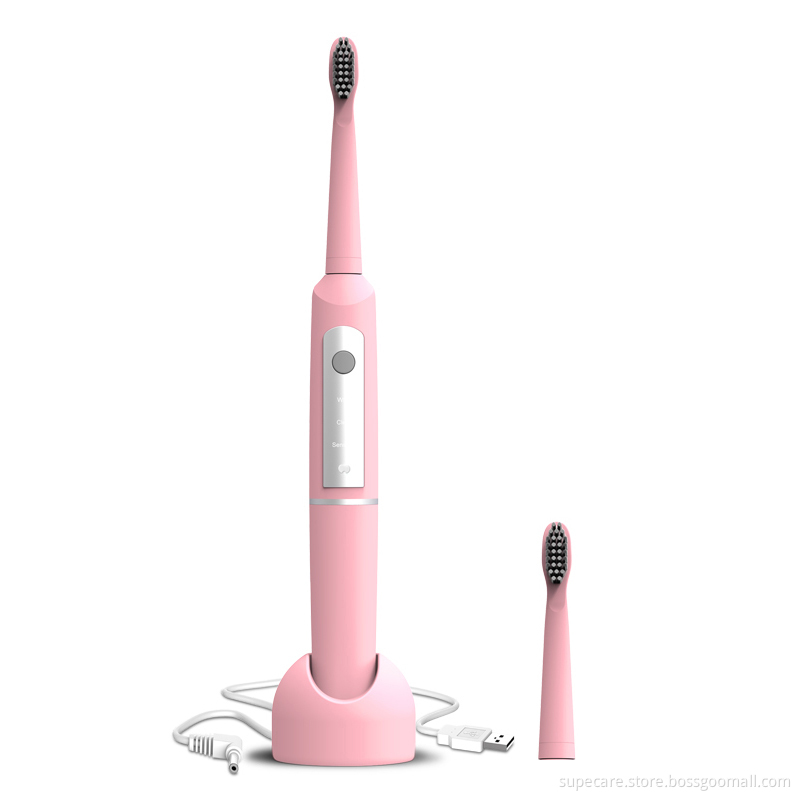 Functional rechargeable sonic electric toothbrush with USB