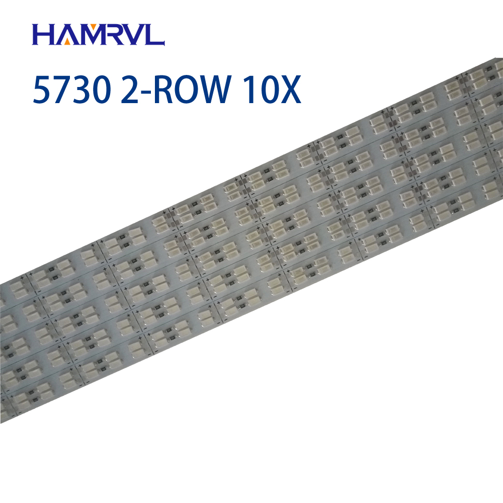 50cm 72Leds Double Row Led Rigid Strip 5630 5730 bar light White warm white 144Leds/m 12mm PCB DC12V SAMSUNG Seoul, 5-20pcs/lot
