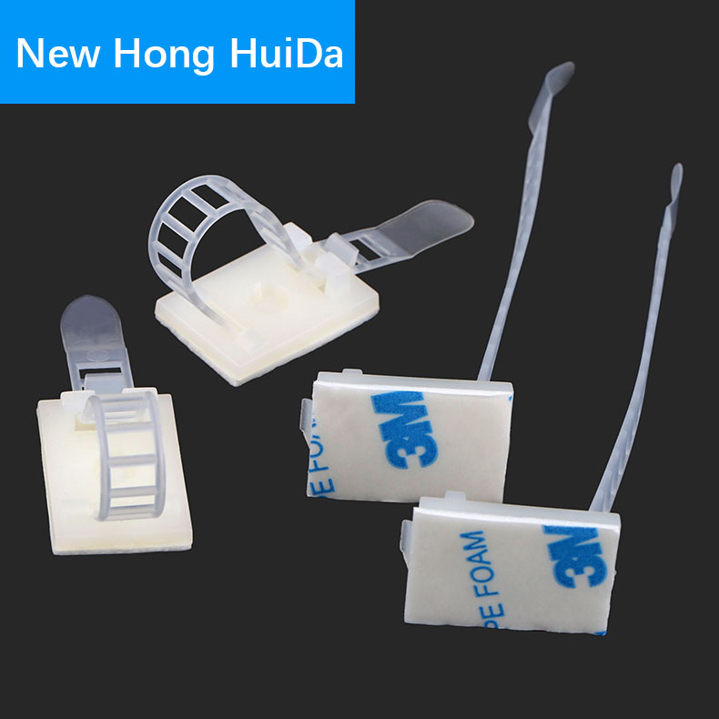 Adjustable Cable clamps Environmental protection Screw holes Adhesive Wiring Accessories Tie Mounts