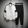 Men's Casual Tracksuit 2020 Autumn Winter Long Sleeve Jacket 2Pieces Brand Pants Track Suit Male Zipper Stripe Sets Gym Clothing