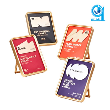 Golden Frame Color Alloy Plaque