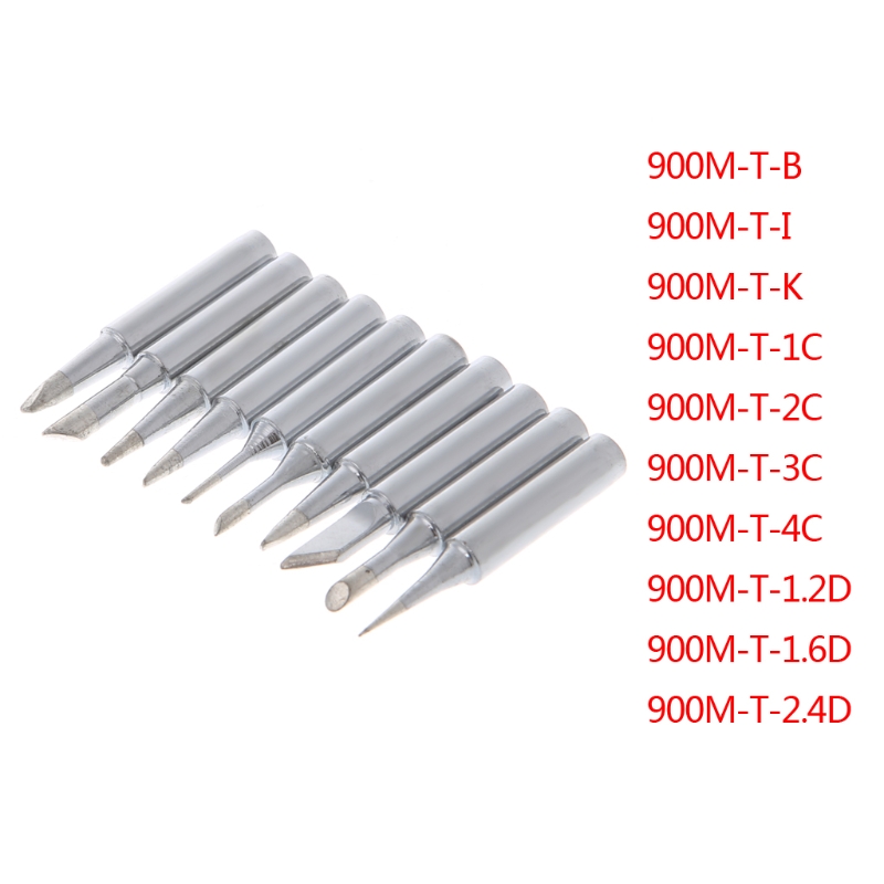 11Pcs/Set 900M-T Soldering Iron Tips Lead Free for Hakko 936 Lukey 852D 898d SAIKE Soldering Station Great Value